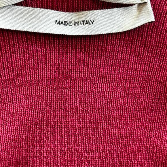 Yves Saint Laurent Wool V-Neck Cardigan Pink Size Medium Made‎ in Italy - Picture 6 of 8